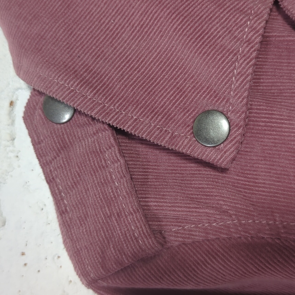 🩷 Pink Corduroy Moto Jacket - Picture 12 of 14